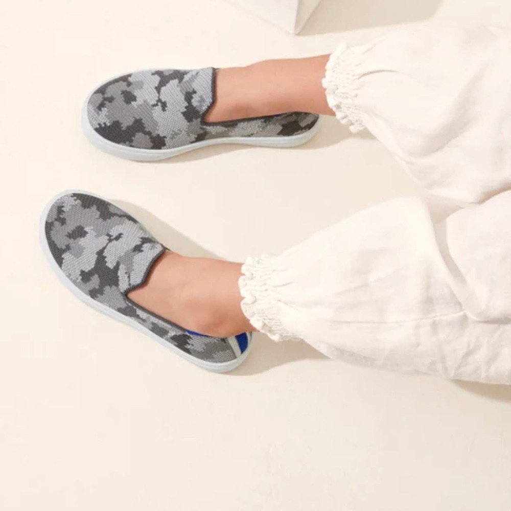 Rothy’s The Kids Sneaker Grey Camo